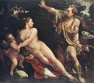 ヴィーナスとアドニス アンニバレ・カラッチのヌード Oil Paintings